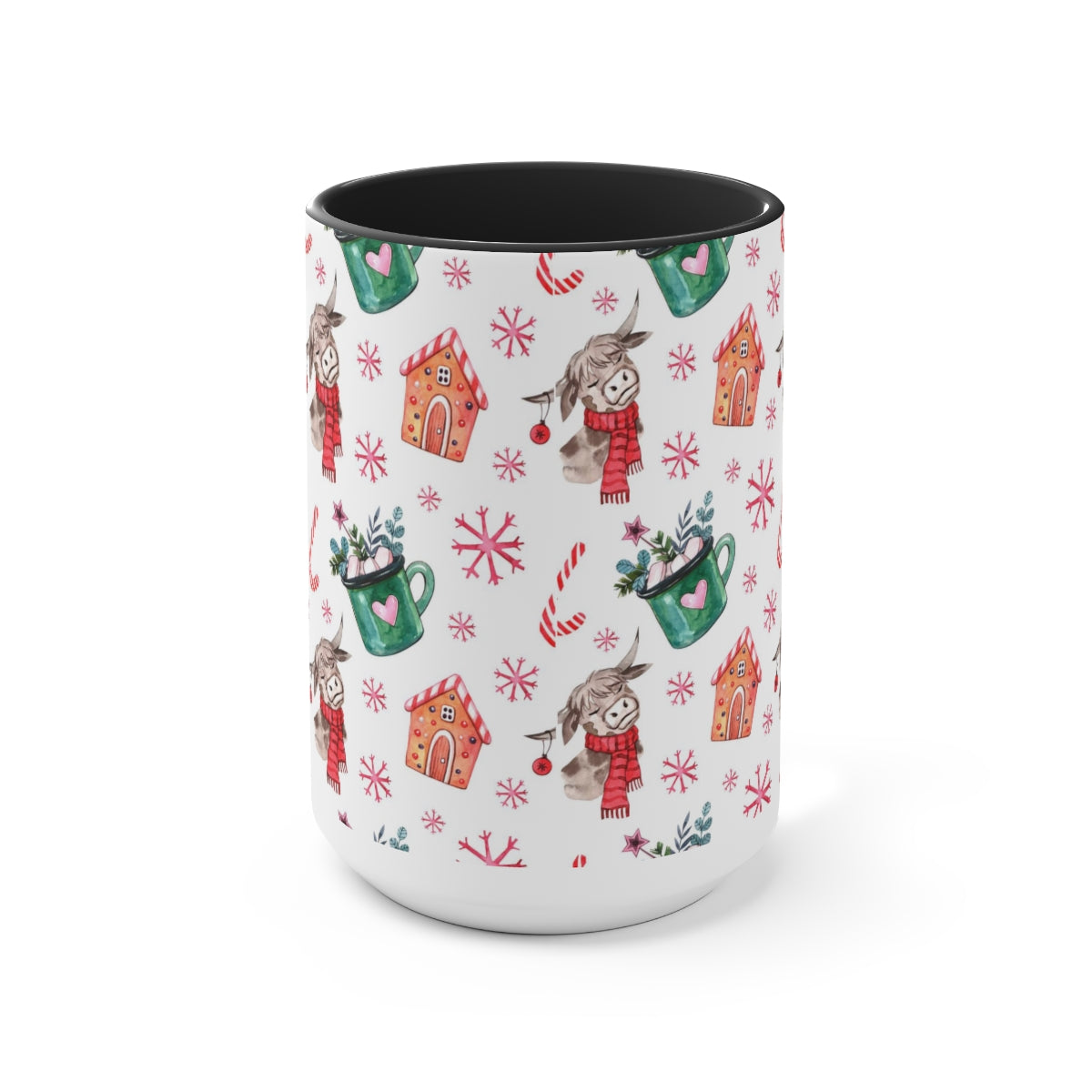 Christmas Coffee Mugs, 15oz