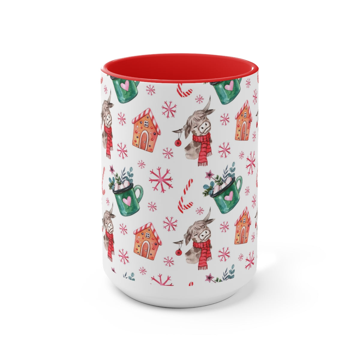 Christmas Coffee Mugs, 15oz