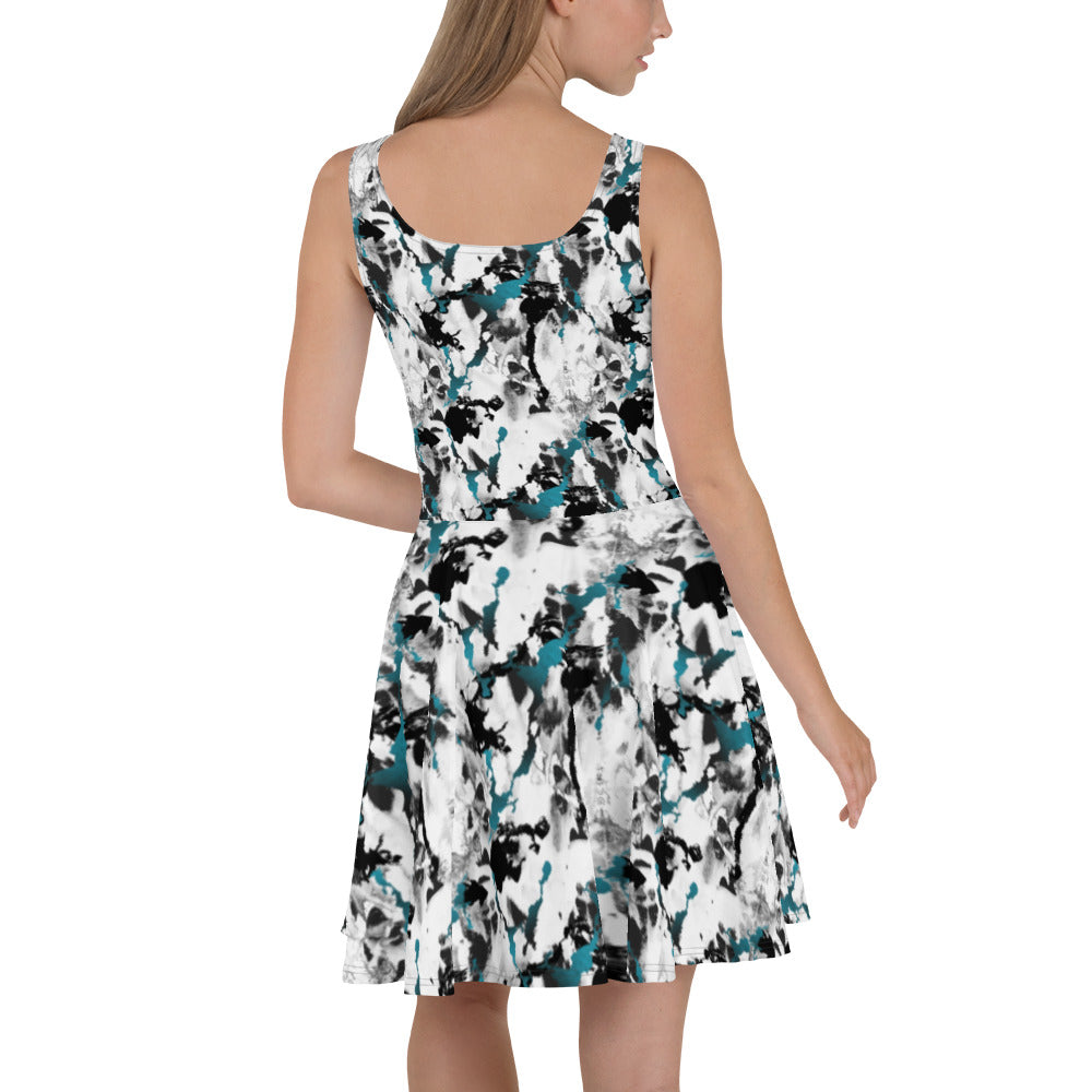 Black/White Skater Dress