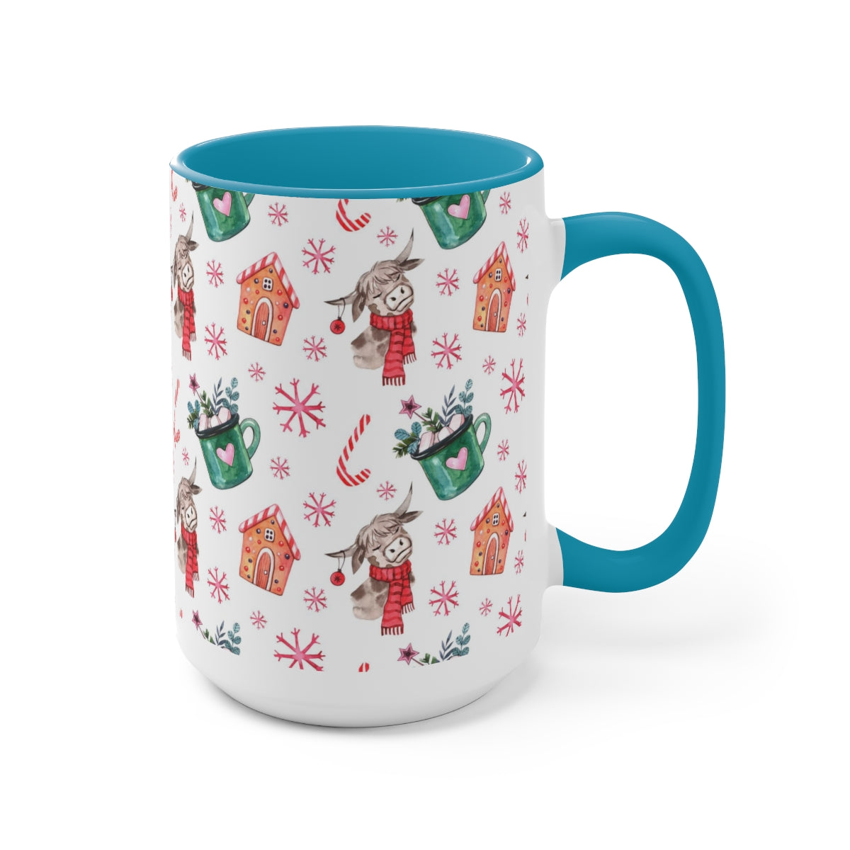Christmas Coffee Mugs, 15oz