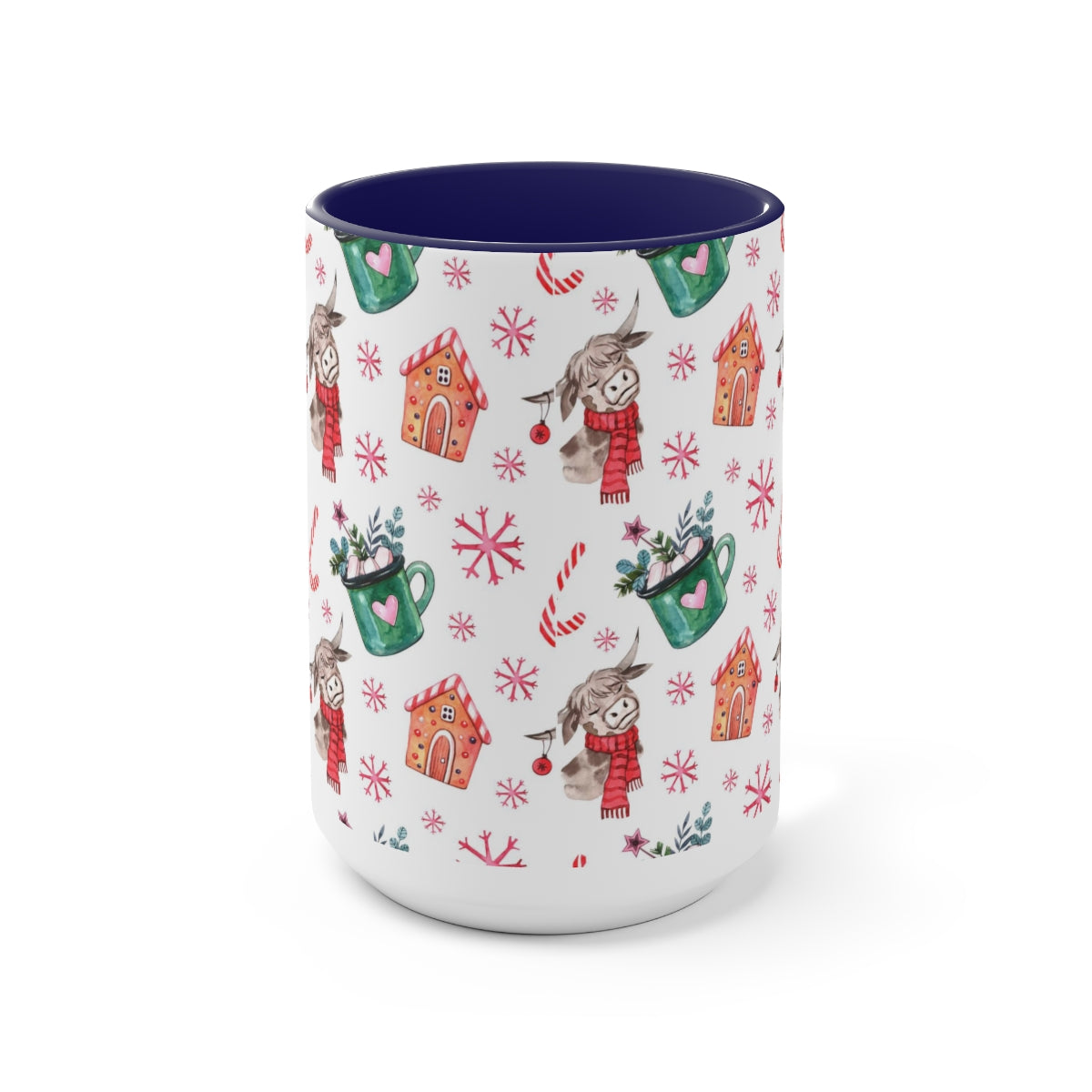 Christmas Coffee Mugs, 15oz