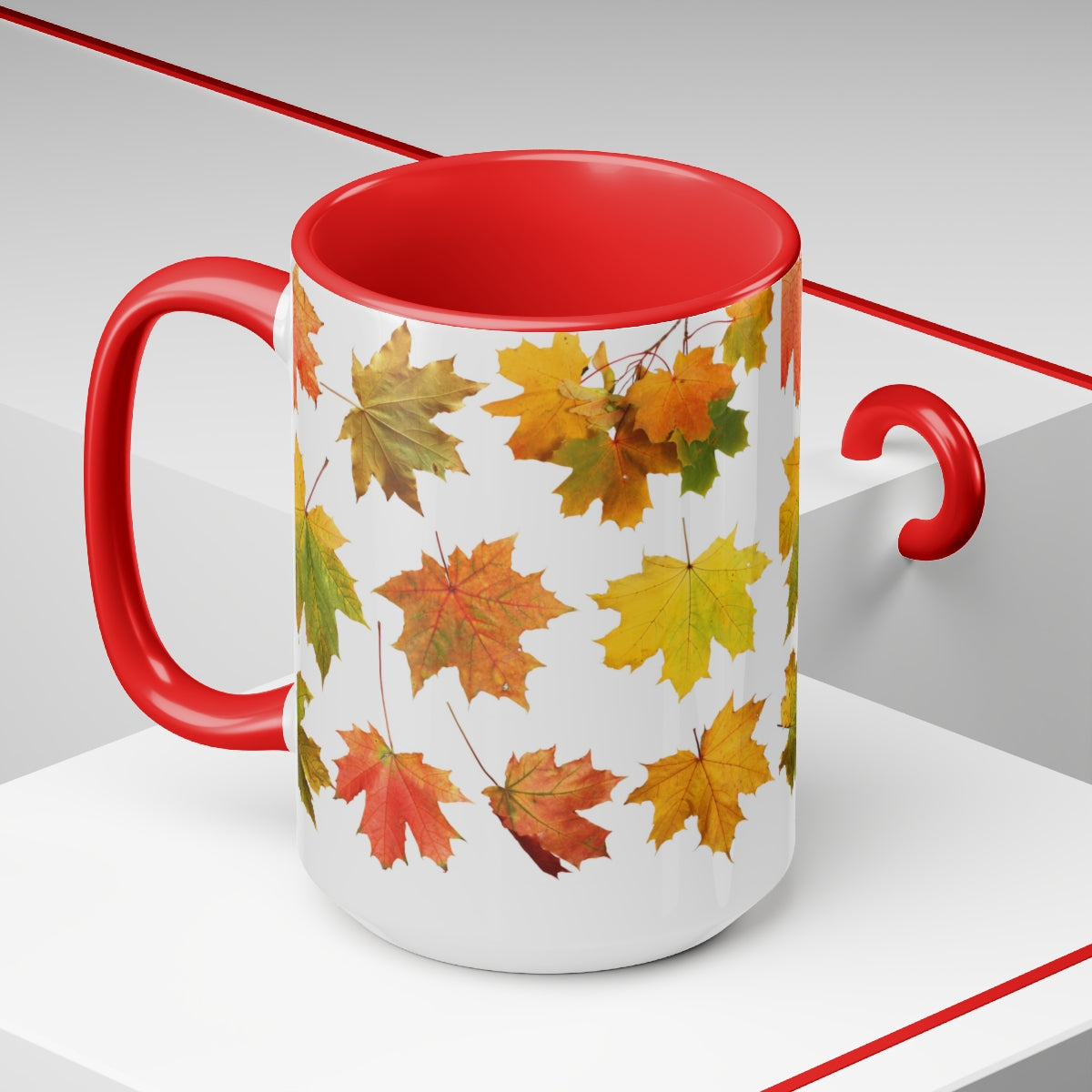 Maple Leaf Coffee Mugs, 15oz, Unique Coffee Mug, Fall Y'all, Gift