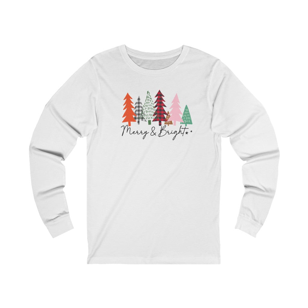 Merry and Bright Jersey Long Sleeve Tee