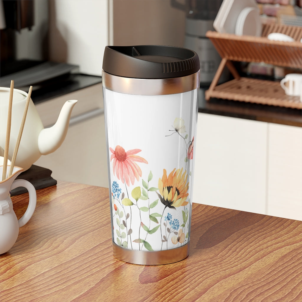 Stainless Steel Travel Mug with Insert