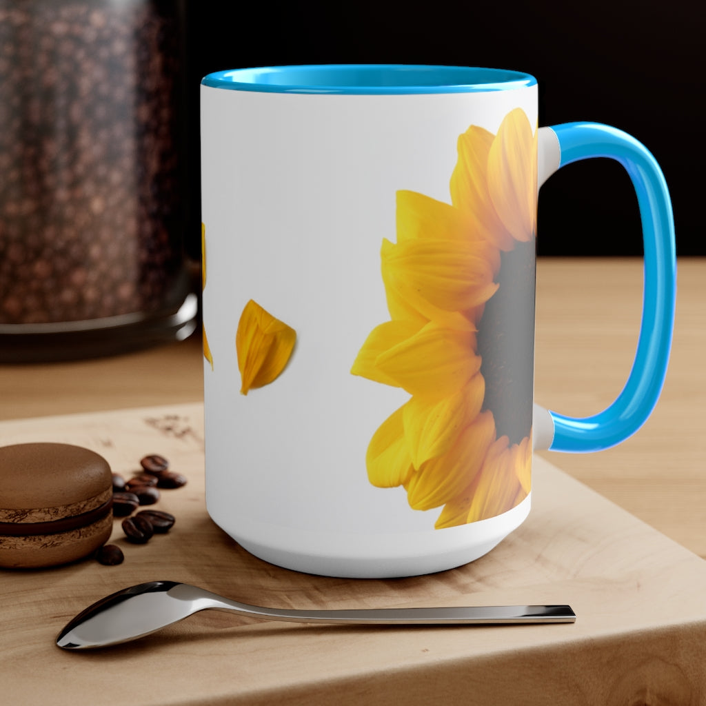 Sunflower Coffee Mugs, 15oz, Unique Coffee Mug, Gift