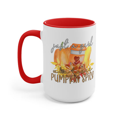 Pumpkin Spice Girl Coffee Mugs, 15oz, Unique Coffee Mug