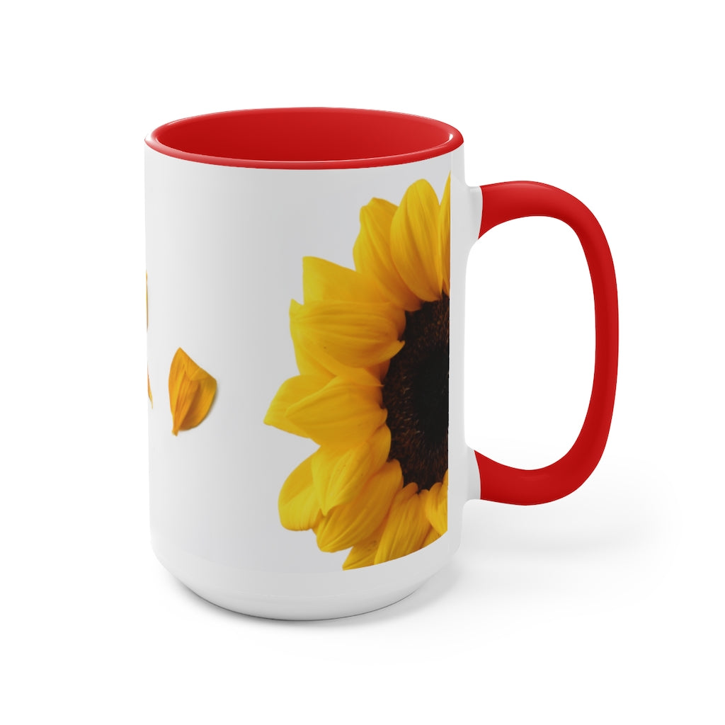 Sunflower Coffee Mugs, 15oz, Unique Coffee Mug, Gift