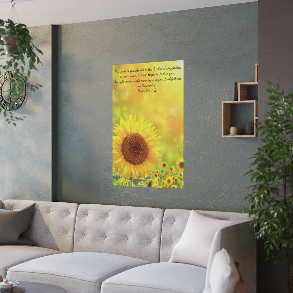 Sunflower poster