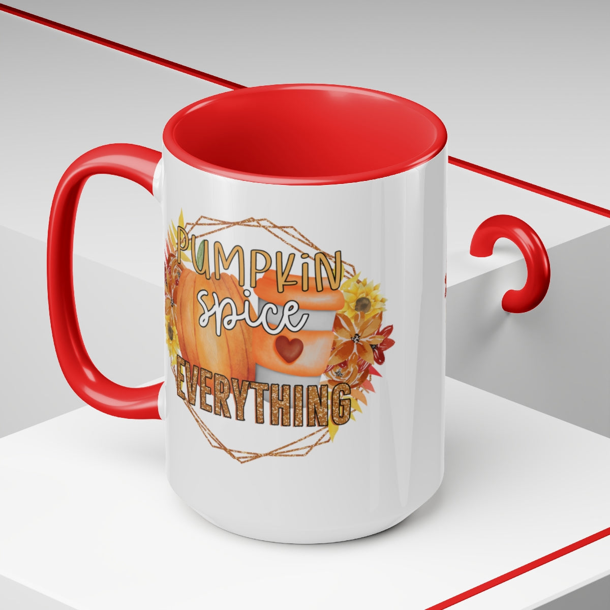 Pumpkin Spice Everything Nice Coffee Mugs, 15oz, Unique Coffee Mug