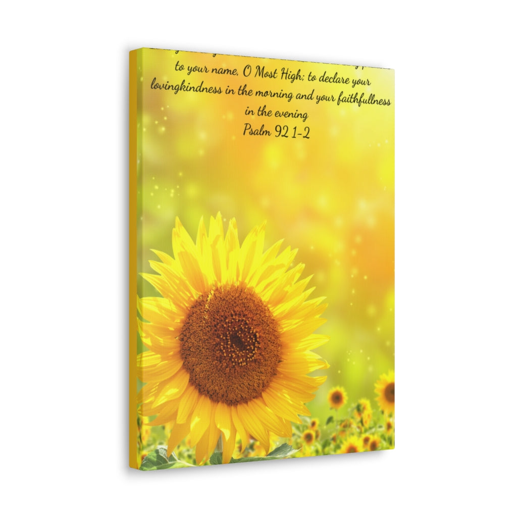 Classic Sunflower Canvas