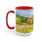 Sunflower Fields Coffee Mugs, 15oz, Unique Coffee Mug, Gifts