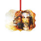 Lion and the Lamb Metal Plaque Ornament
