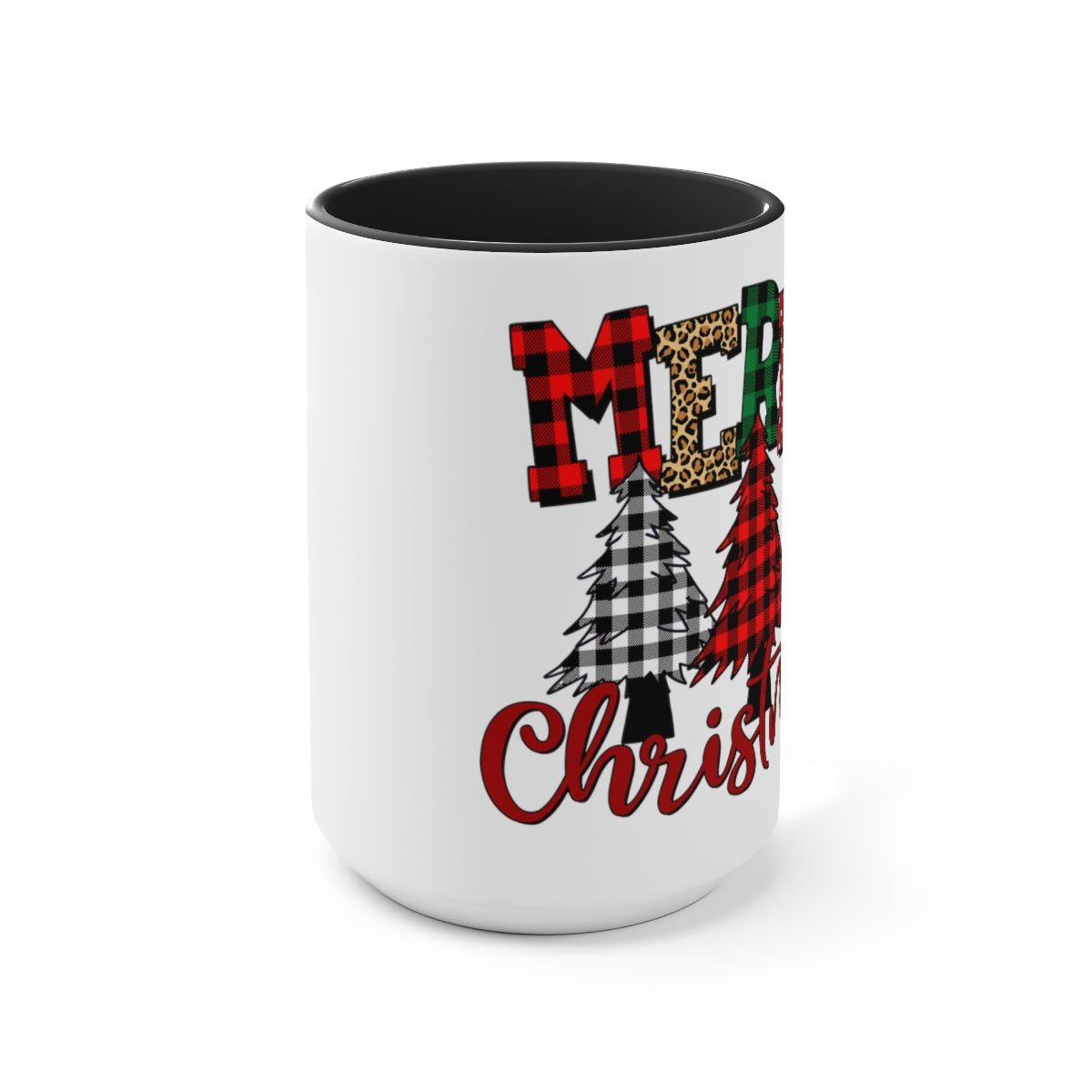 Merry Christmas Tree Coffee Mugs, 15oz, Holiday Mug, Unique Coffee Mug