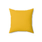 Faux Suede Square Sunflower Pillow