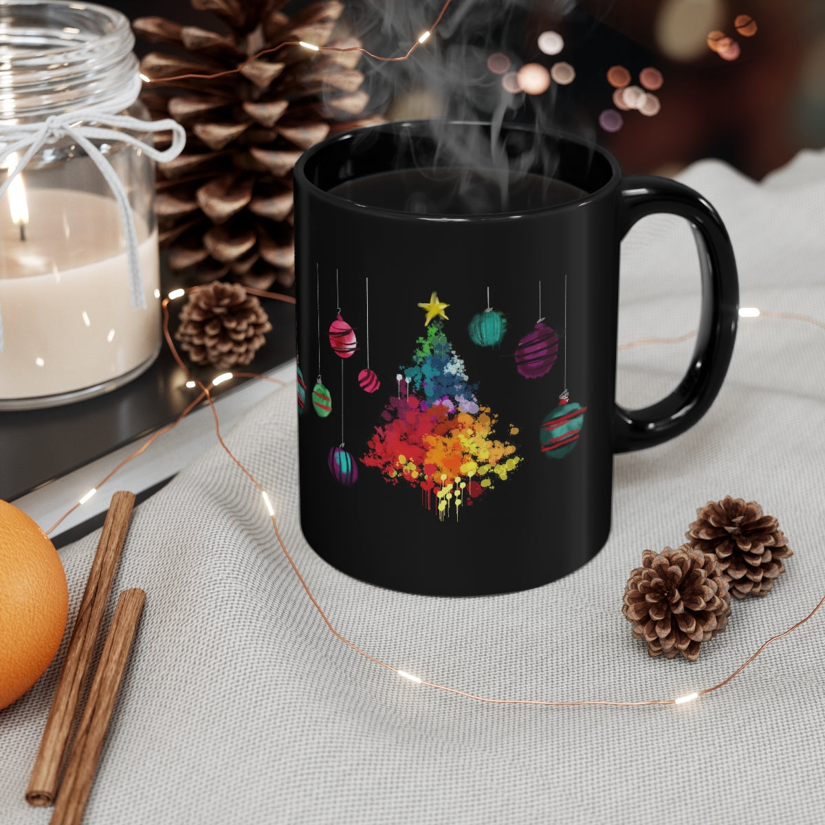 Christmas Tree 11oz Mug, Unique Mug, Holiday Mug, Holiday Gift