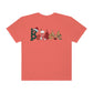Comfort Colors T-shirt, Retro T-shirt, Believe, Christmas Tree, Christmas Stocking