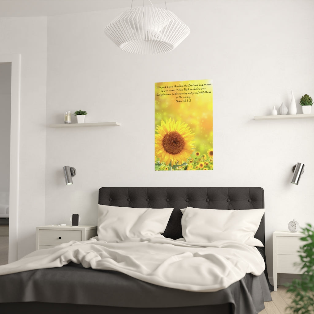 Sunflower poster