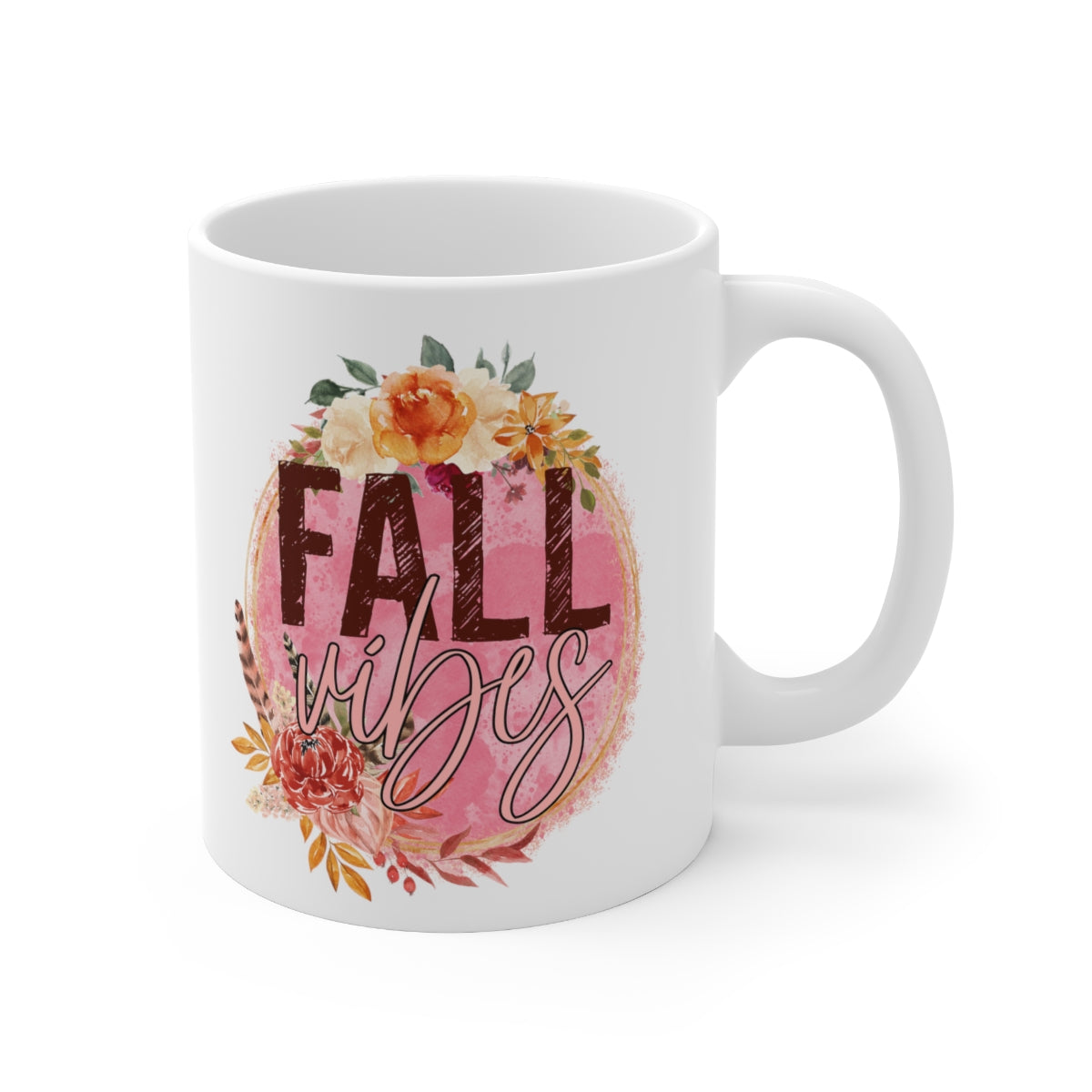 Fall Vibes Mug 11oz, Unique Coffee Mug, It's Fall Y'all, Holiday Gift