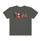 Comfort Colors T-shirt, Retro T-shirt, Believe, Christmas Tree, Christmas Stocking