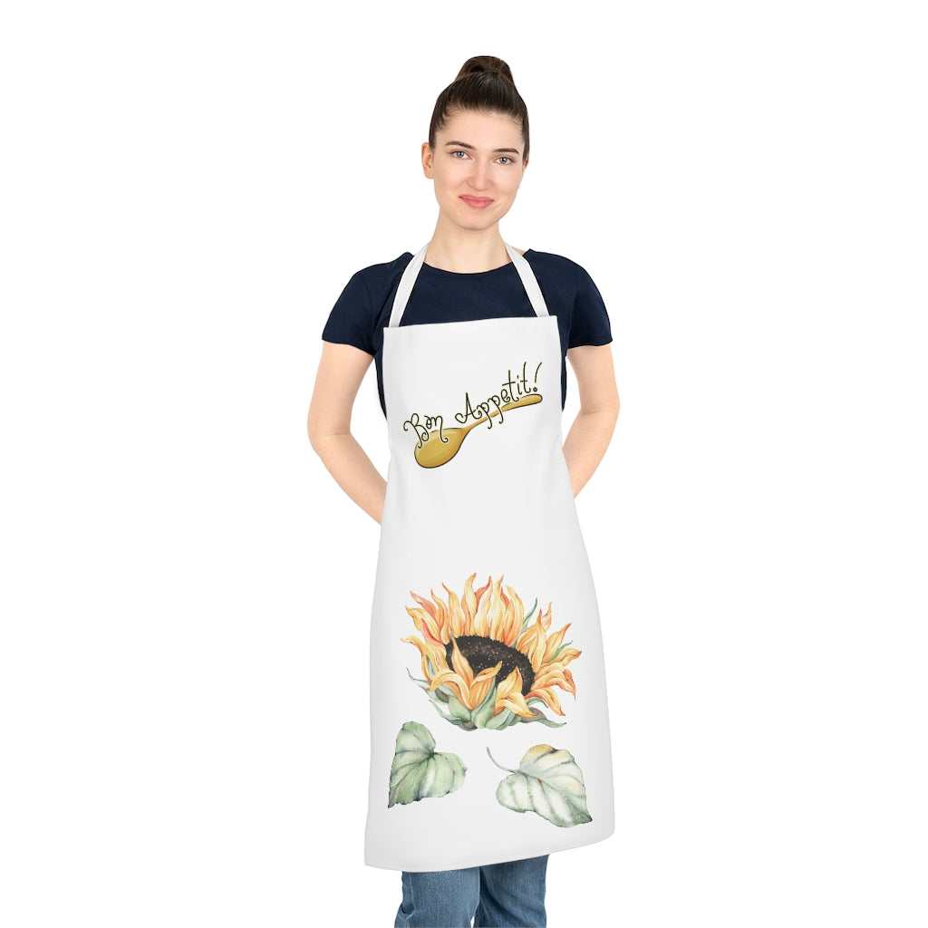 Single Sunflower Bon Appetit Adult Apron