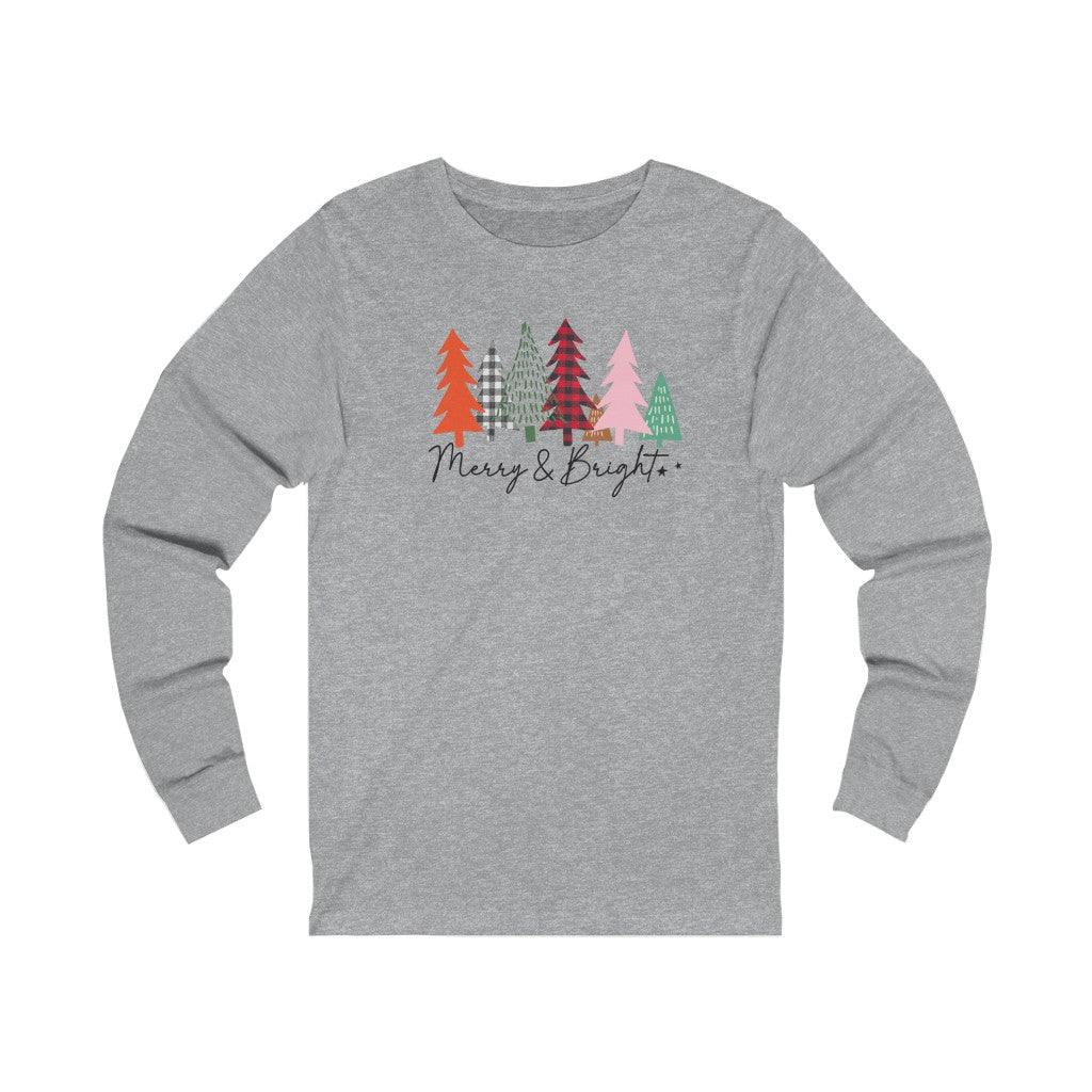 Merry and Bright  Jersey Long Sleeve Tee