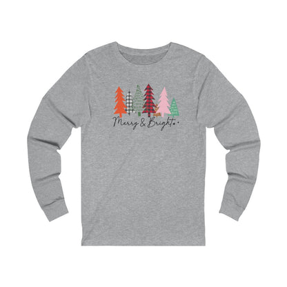 Merry and Bright  Jersey Long Sleeve Tee