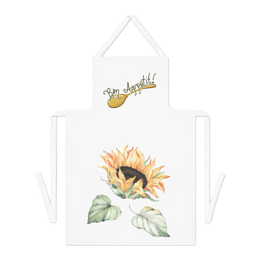 Single Sunflower Bon Appetit Adult Apron