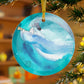 Christmas Angel Glass Ornament