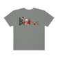 Comfort Colors T-shirt, Retro T-shirt, Believe, Christmas Tree, Christmas Stocking