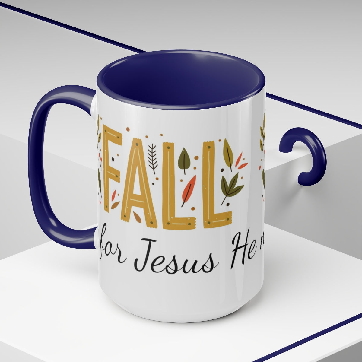 Fall For Jesus Coffee Mugs, 15oz, Unique Coffee Mug, Holiday Gift