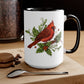 Christmas Cardinal Coffee Mugs, 15oz, Unique Coffee Mug, Holiday Gift