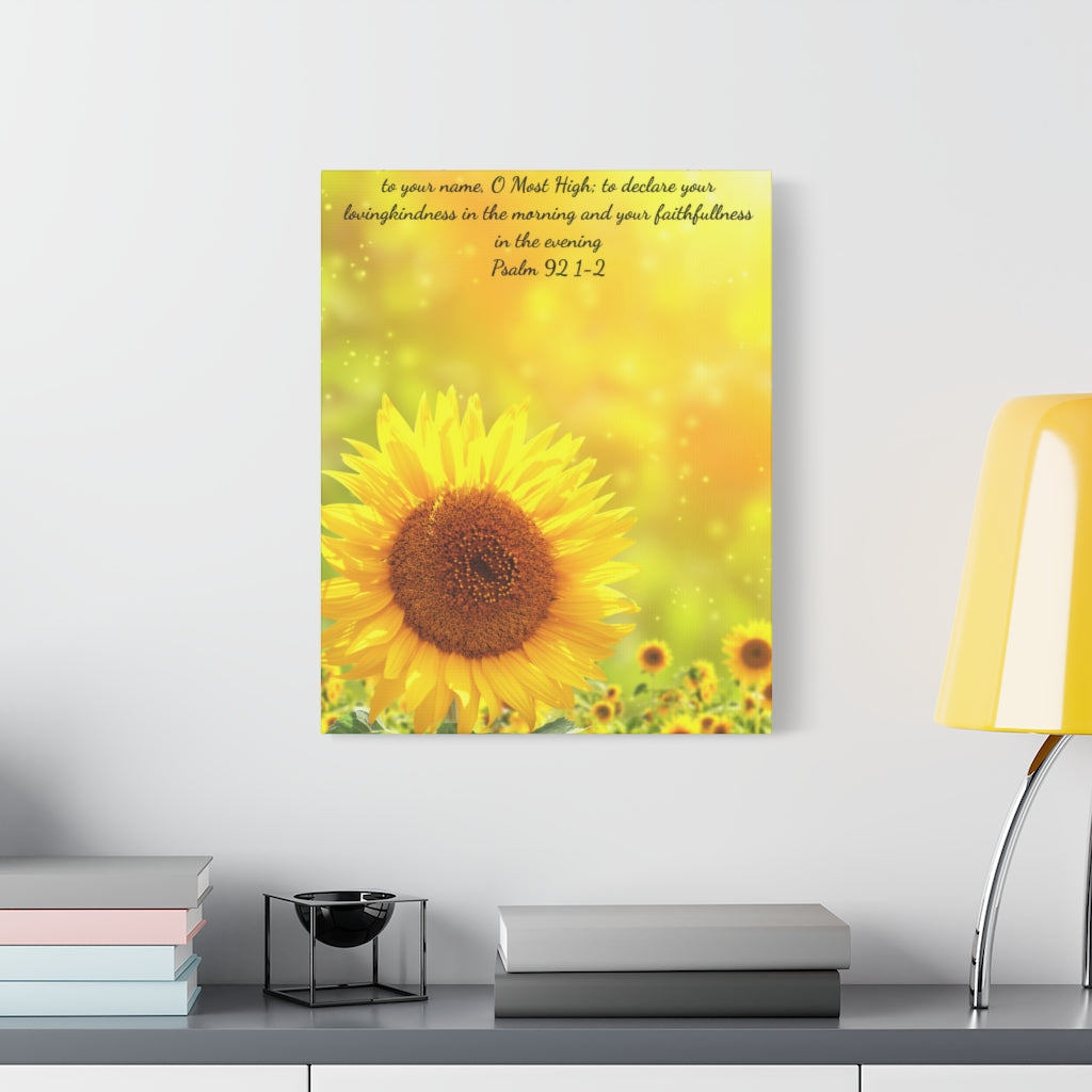 Classic Sunflower Canvas