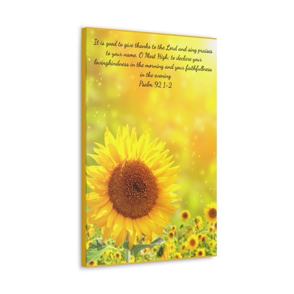 Classic Sunflower Canvas