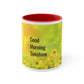 Good Morning Sunshine 11oz Accent Mug, Unique Coffee Mug, Holiday Gift