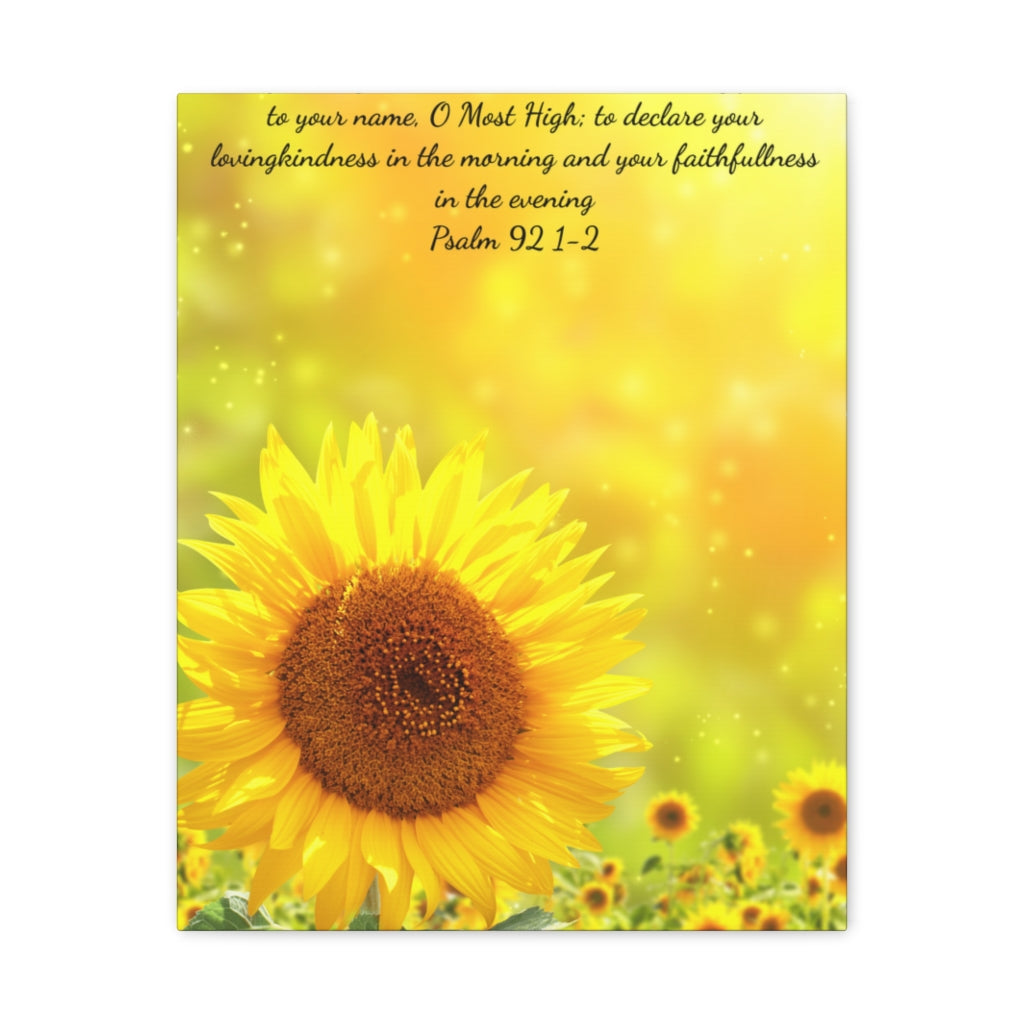 Classic Sunflower Canvas