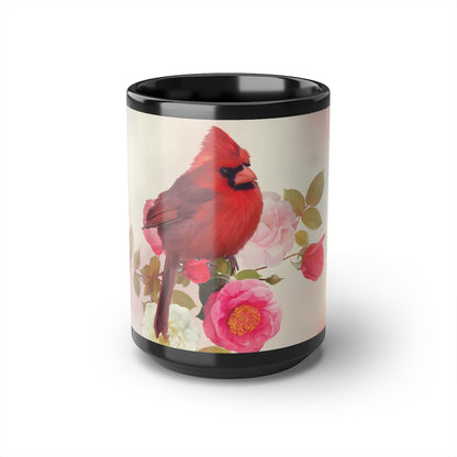 Black Cardinal  Mug, 15oz