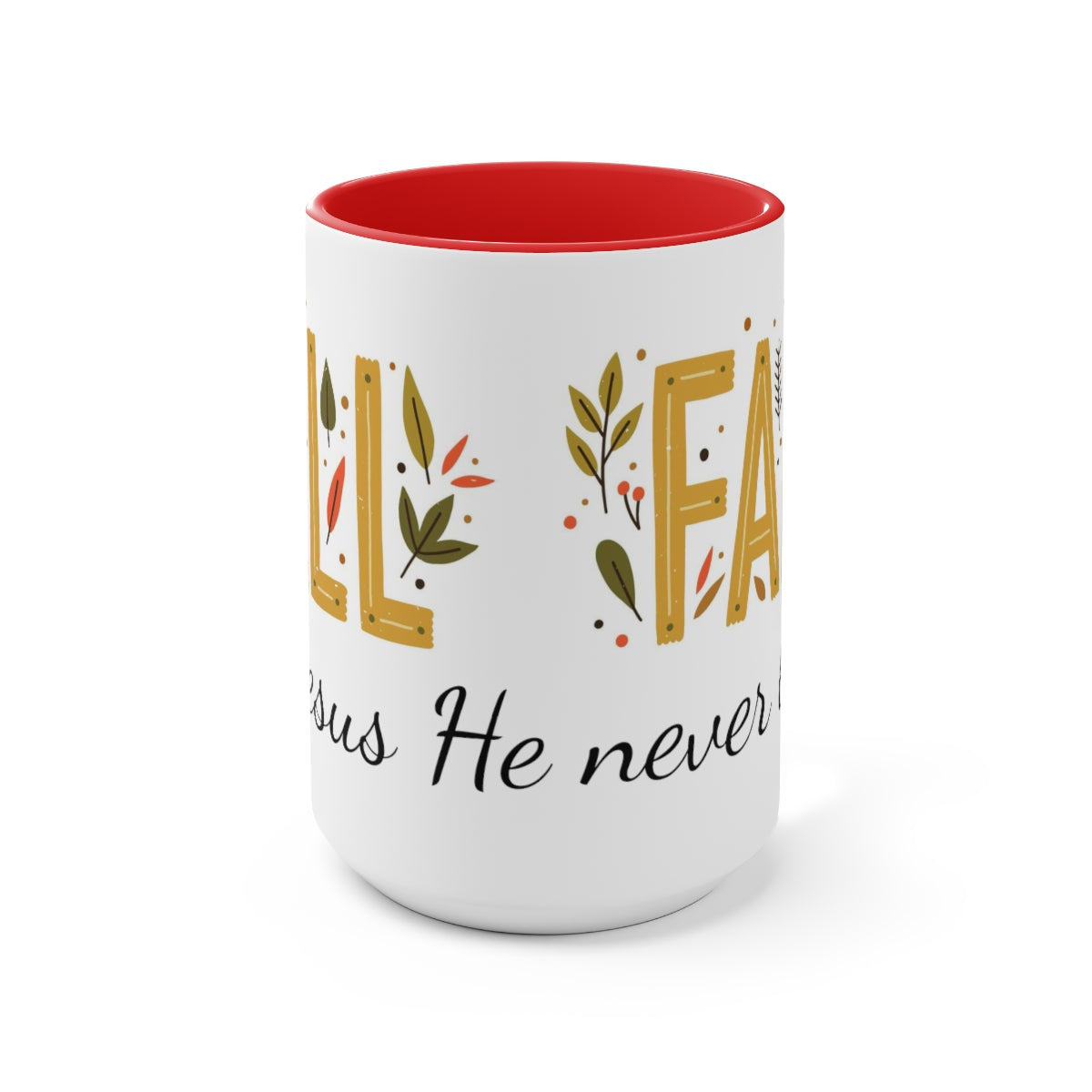 Fall For Jesus Coffee Mugs, 15oz, Unique Coffee Mug, Holiday Gift