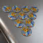 Farmhouse Bouquet Button Magnet, Round (1 & 10 pcs)