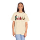 Comfort Colors T-shirt, Retro T-shirt, Believe, Christmas Tree, Christmas Stocking
