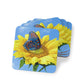 Sunflower Butterfly Coaster