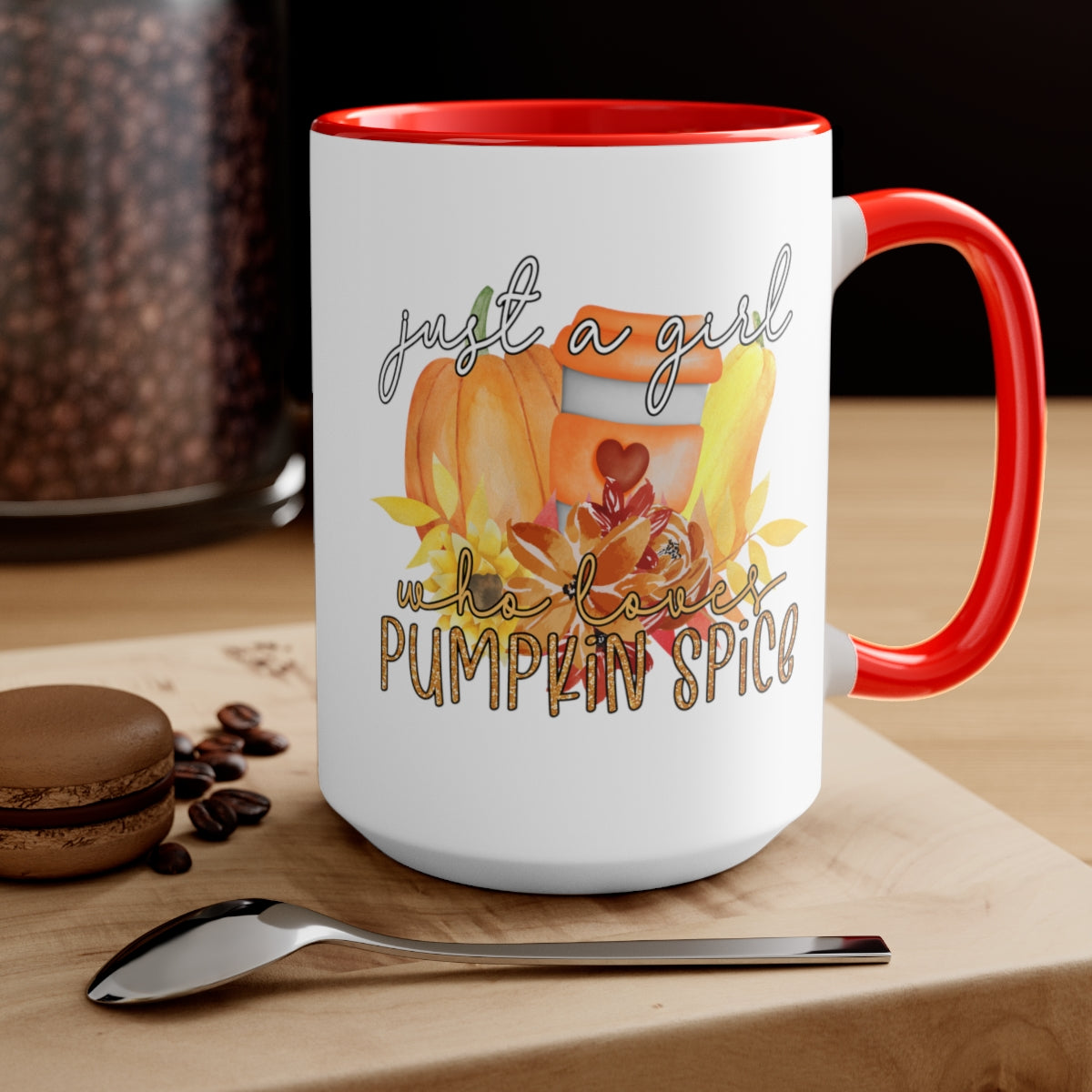 Pumpkin Spice Girl Coffee Mugs, 15oz, Unique Coffee Mug