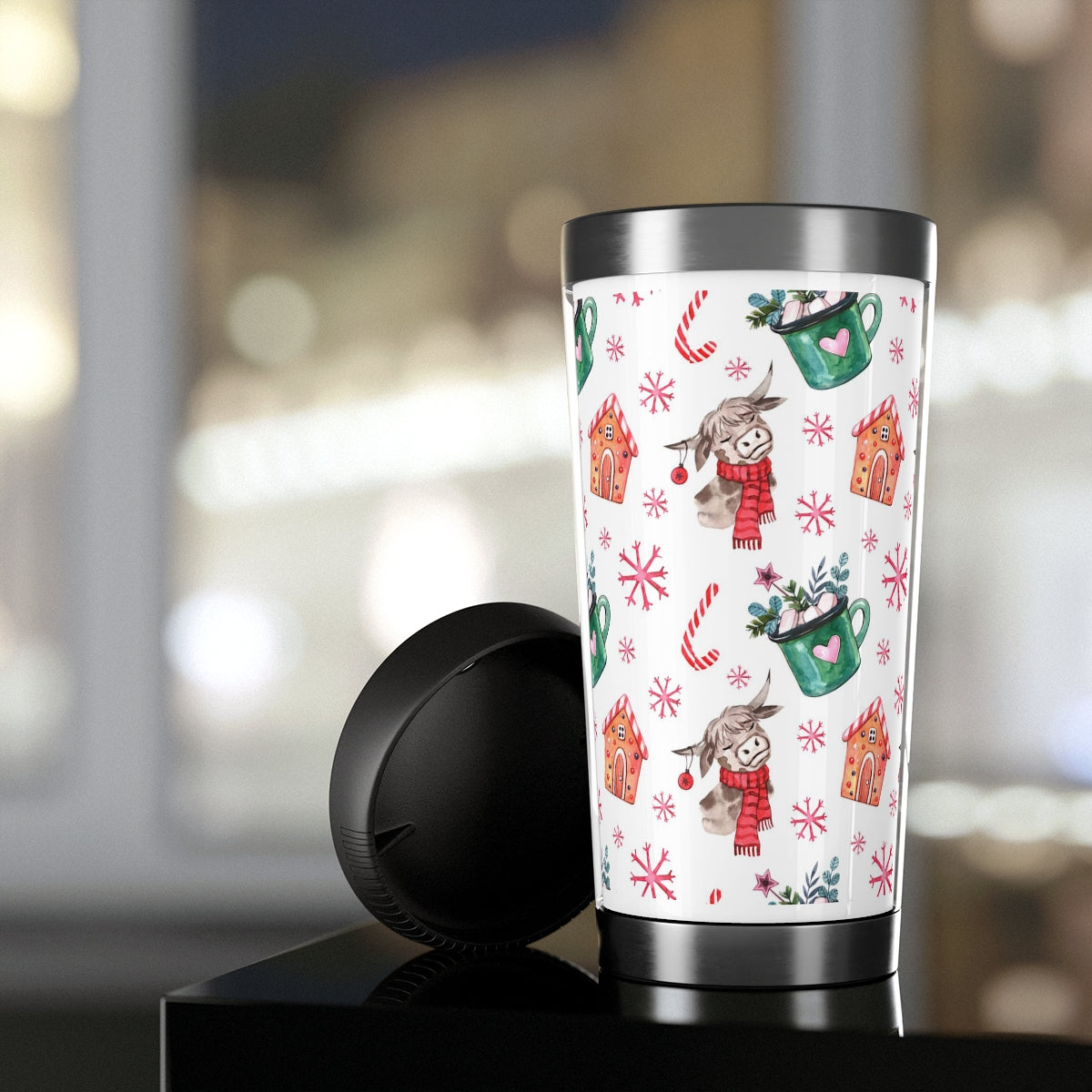 Christmas Stainless Steel Travel Mug