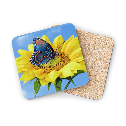 Sunflower Butterfly Coaster