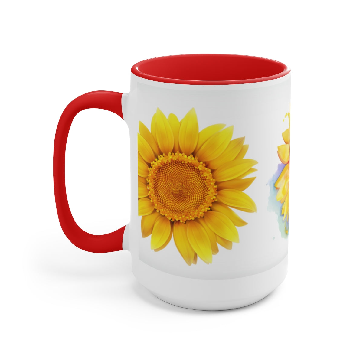 Sunflower Mural Coffee Mugs, 15oz, Unique Coffee Mug, Gifts