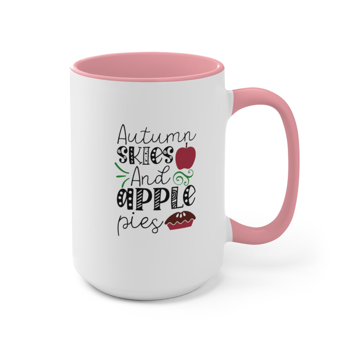 Apple Pie Autumn Skies Coffee Mugs, 15oz