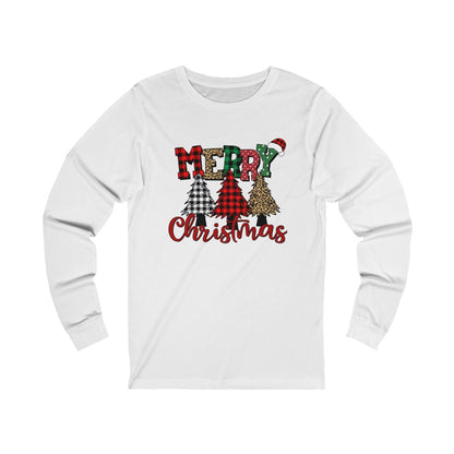 Merry Christmas Jersey Long Sleeve Tee