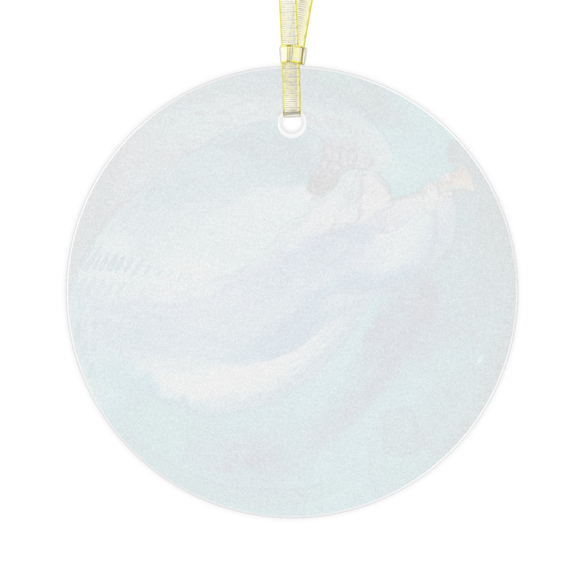 Christmas Angel Glass Ornament