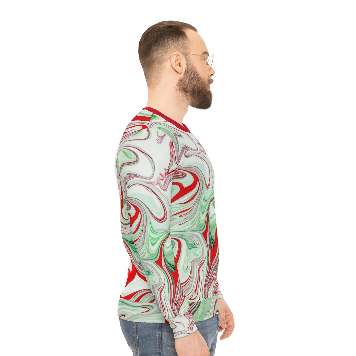 Ugly Christmas Lightweight Sweatshirt, Peppermint, CandyCane