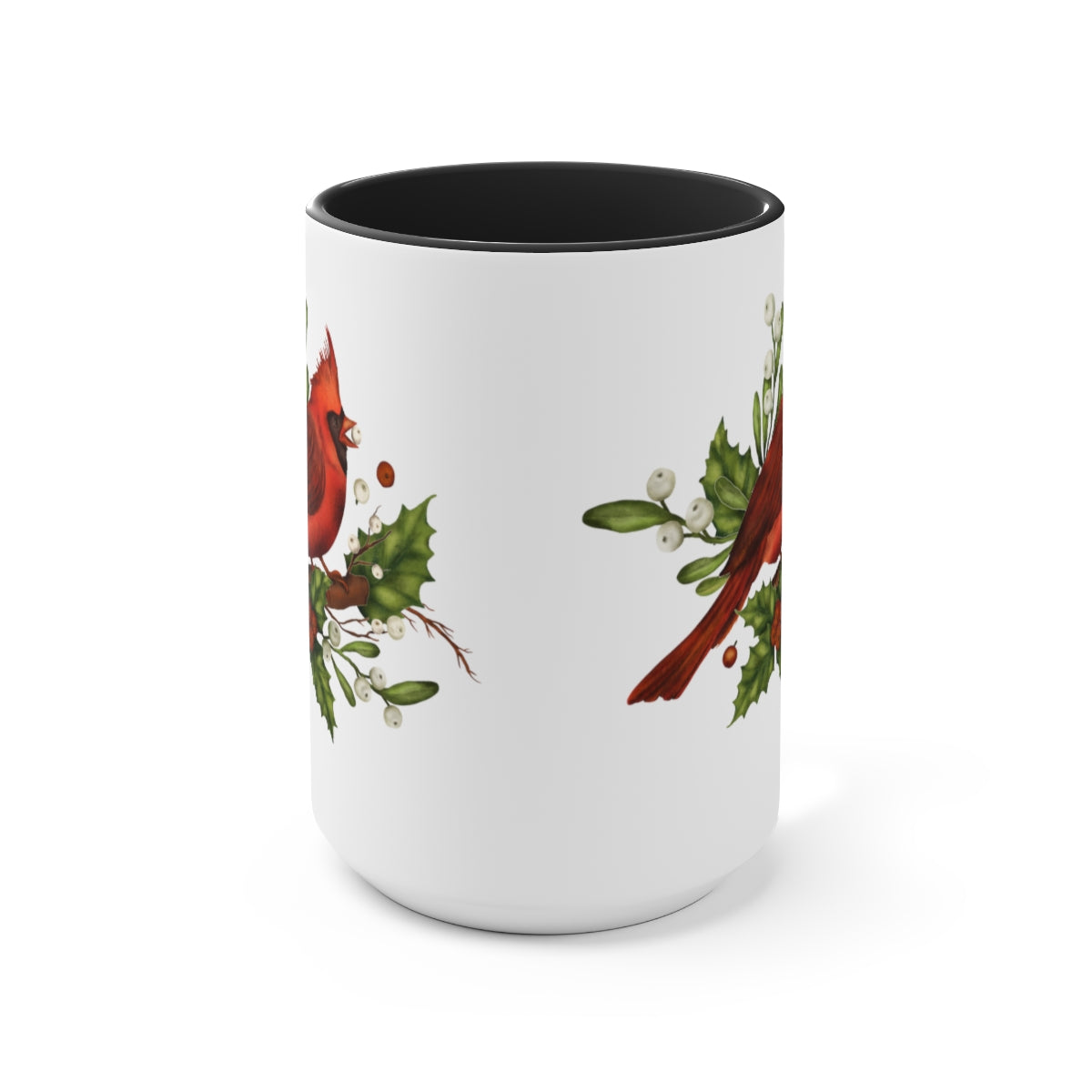 Christmas Cardinal Coffee Mugs, 15oz, Unique Coffee Mug, Holiday Gift