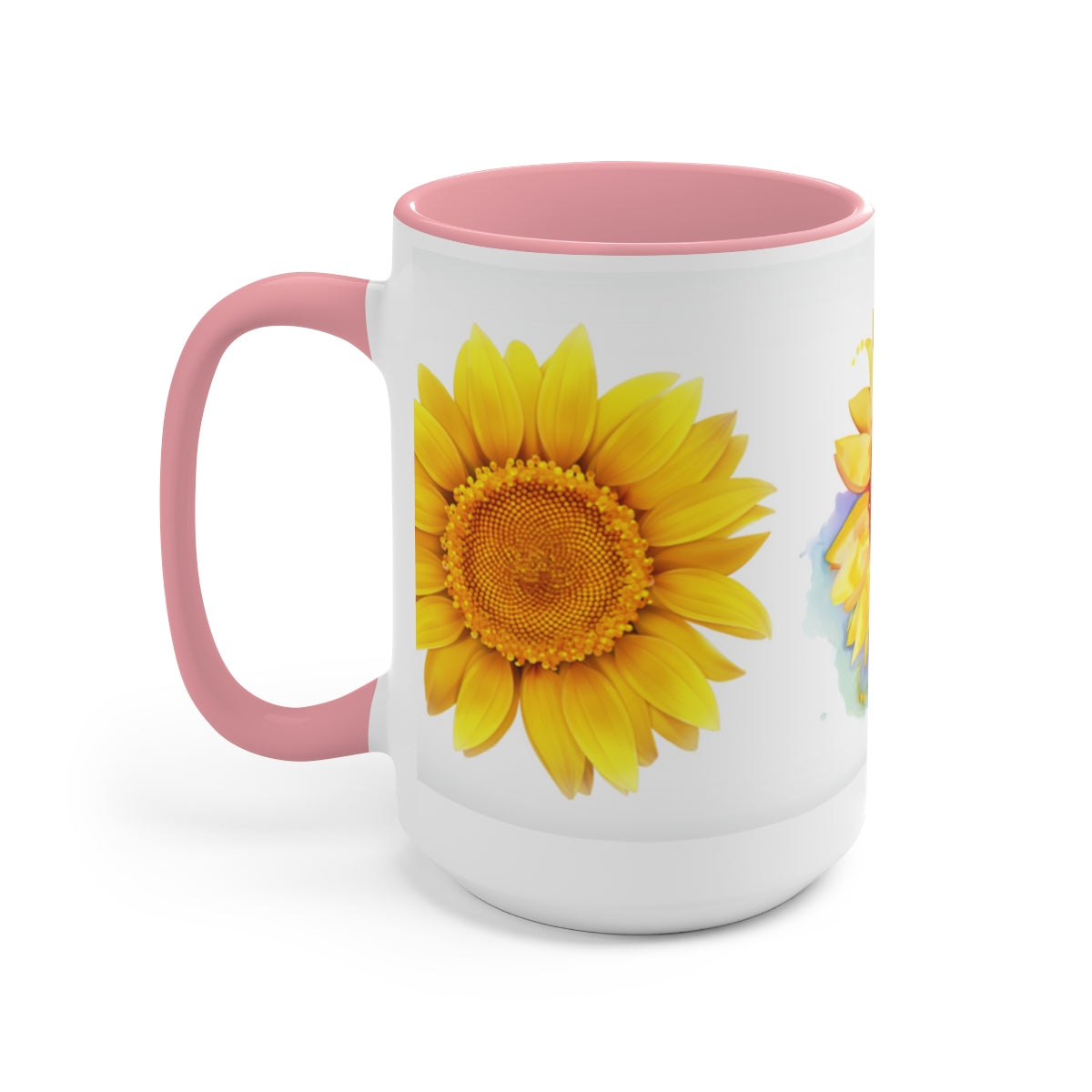 Sunflower Mural Coffee Mugs, 15oz, Unique Coffee Mug, Gifts